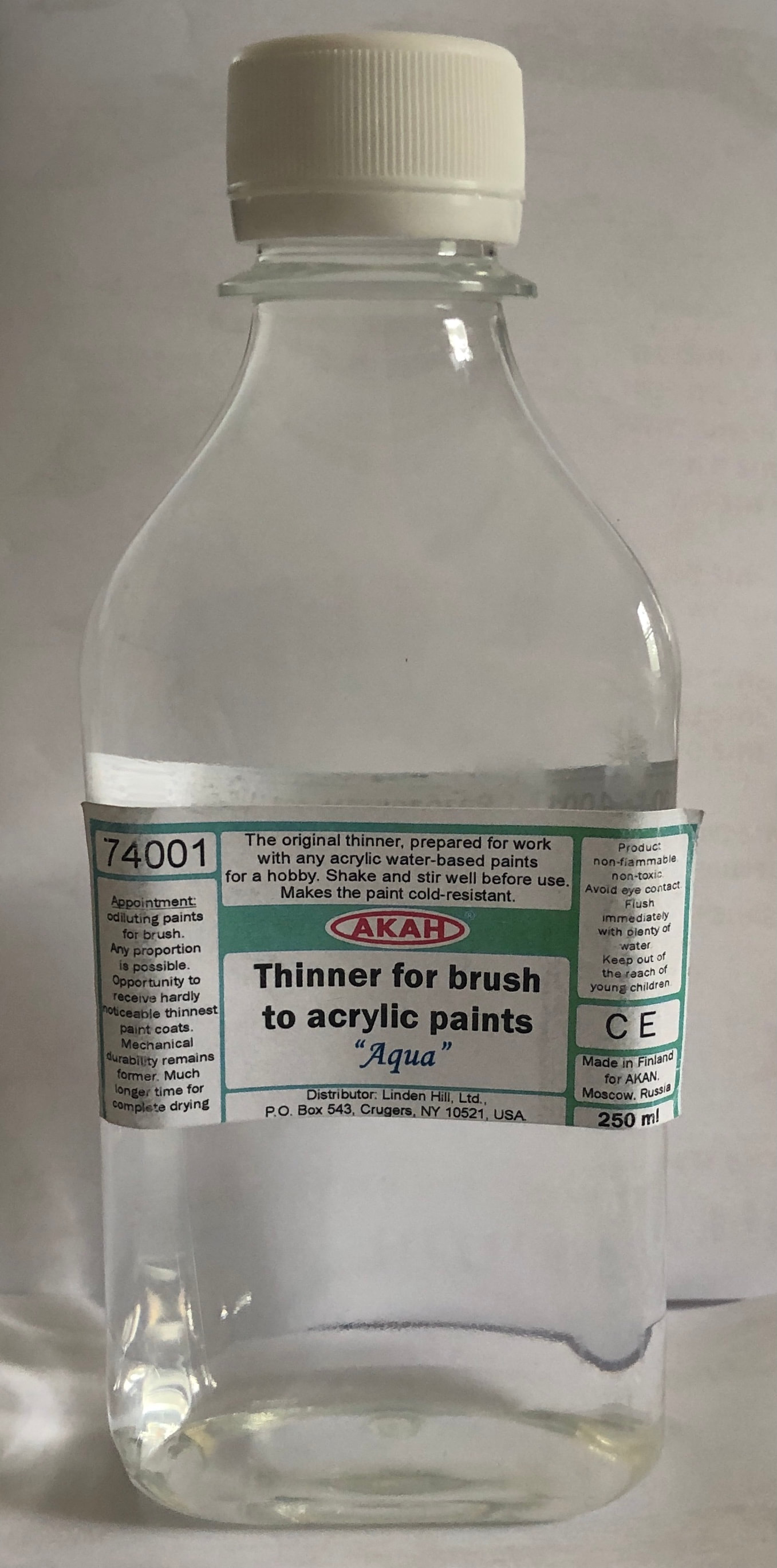 AKAN74001-250 – AKAN Acrylic Airbrush Thinner – 250ml thinner
